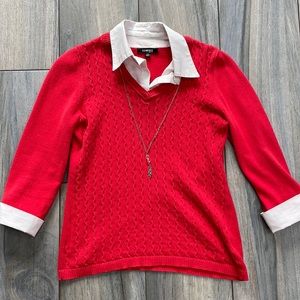 Orange 2-in-1 Sweater Size Small